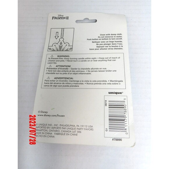 Frozen II 2 Birthday Party Pack Lot Plates Candle Craft Kit Napkins Tablecloth - Picture 10 of 11